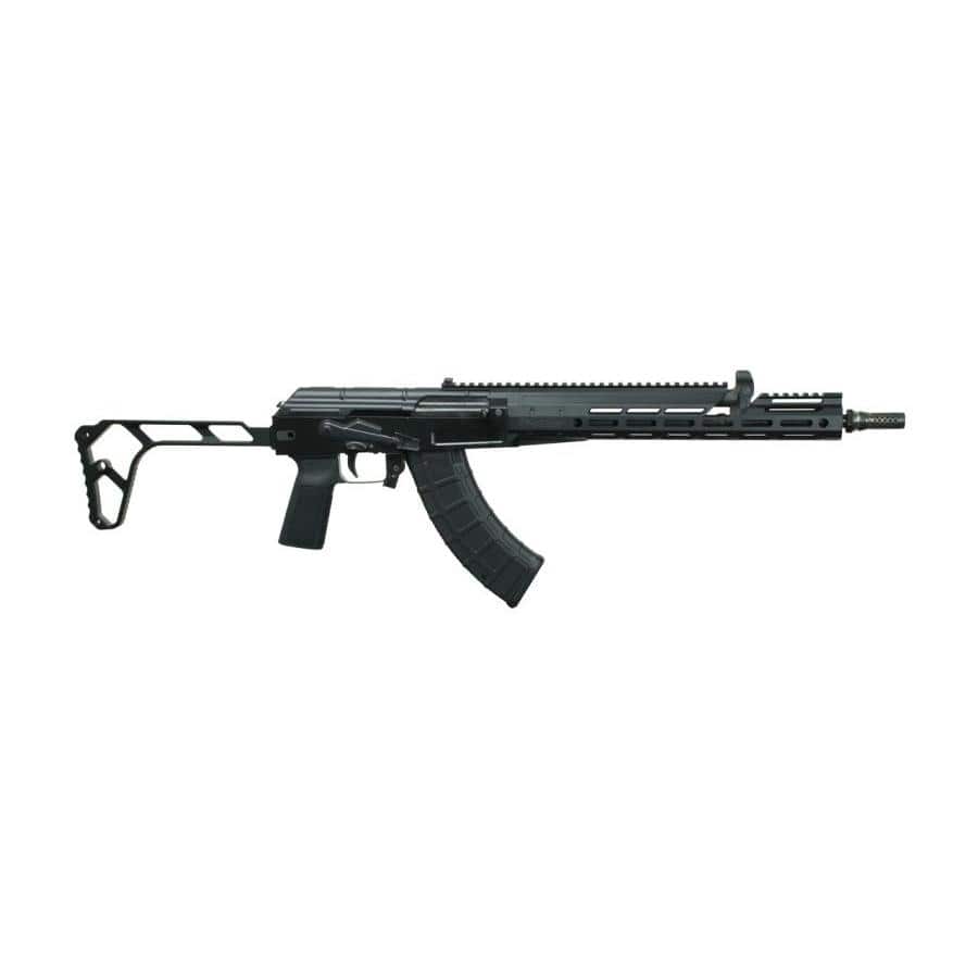 Black Rain Freedom Fighter AK Rifle 762x39mm 30rd Magazine 16" Threaded Barrel Black Milled w/Folding Stock