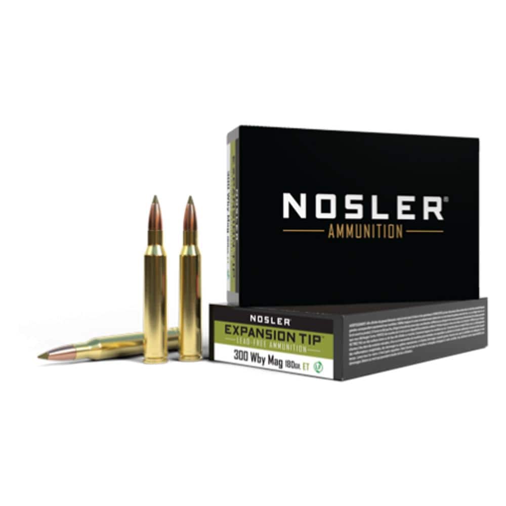 Nosler E-Tip Rifle Ammunition .300 Weatherby Mag 180gr ET 3050 fps 20/ct