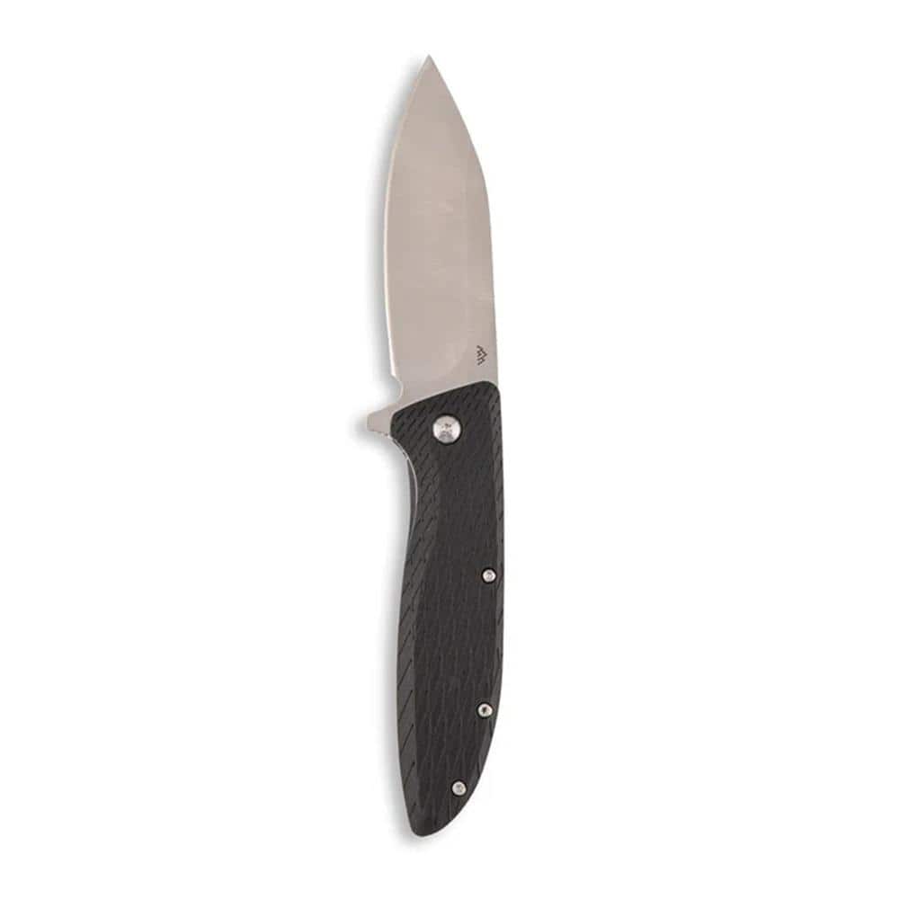 Outdoor Edge Brutus Folding Knife 3-3/10 Modified Sheepsfoot Black
