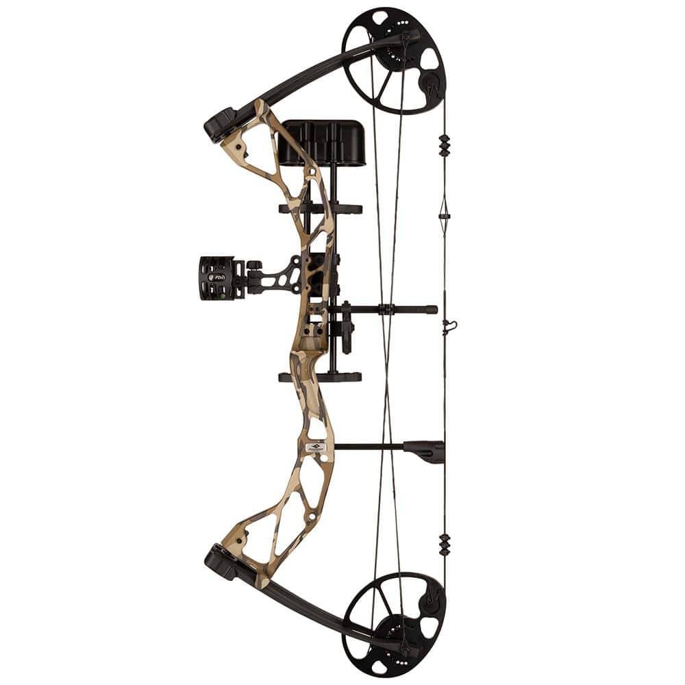 Diamond Archery Radian Compound Bow 305 fps 10-55 lbs RH Mossy Oak Bottomland with Package