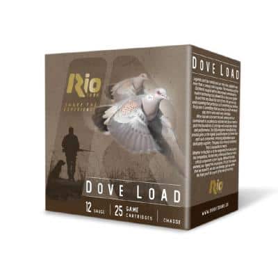 Rio Dove Load Shotshells 12ga 2-3/4" 1oz 1250 fps #8 25/ct