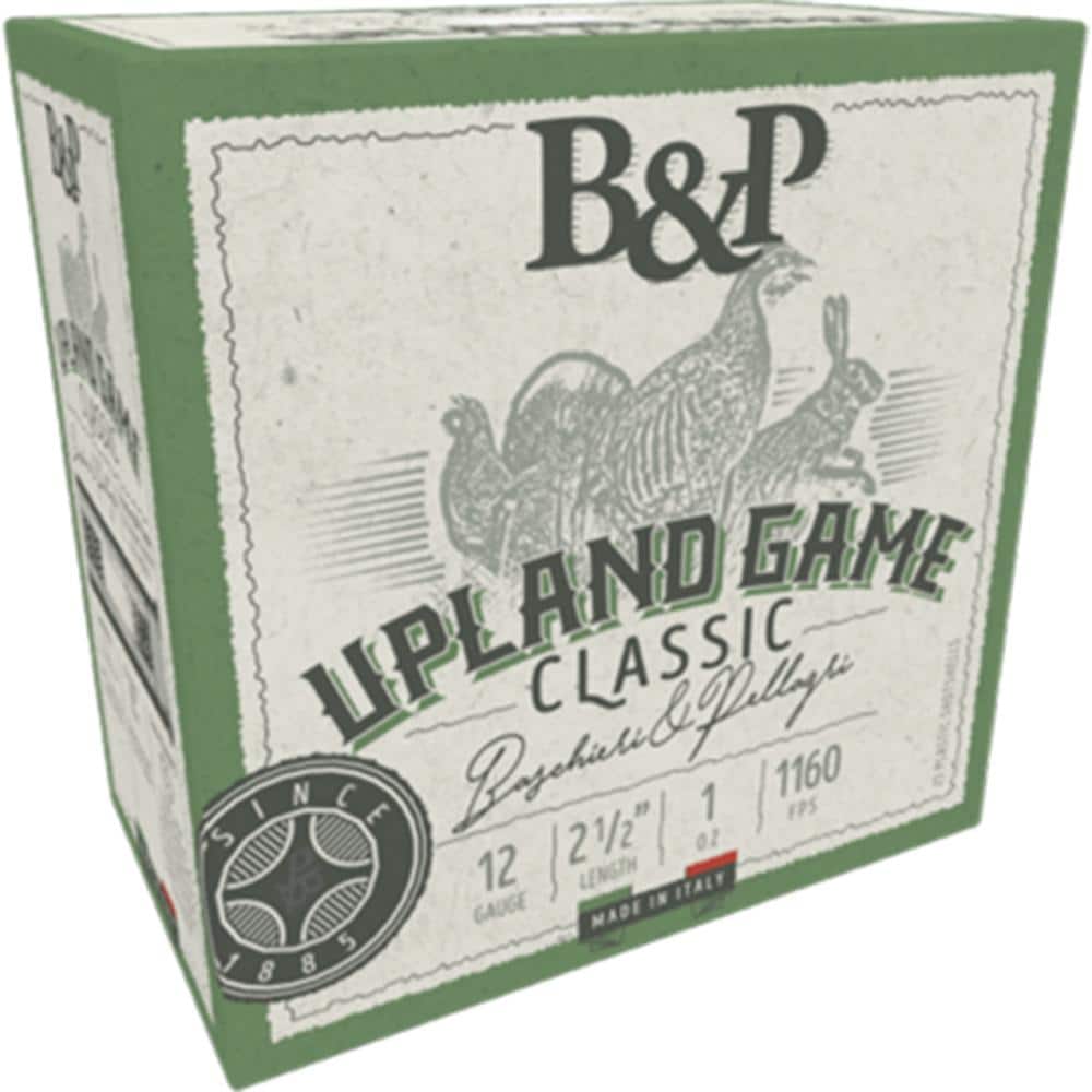 B&P Upland Classic Shotshell 12ga 2-1/2" 1oz 1160 fps #7.5 25/ct