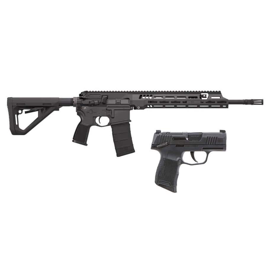 Sig Sauer SIG516 G3 Freedom Package 5.56mm 10rd Magazine(1) 16" Threaded Barrel w/P365 9mm Luger OR 10rd Magazine(2) 3.1" Barrel