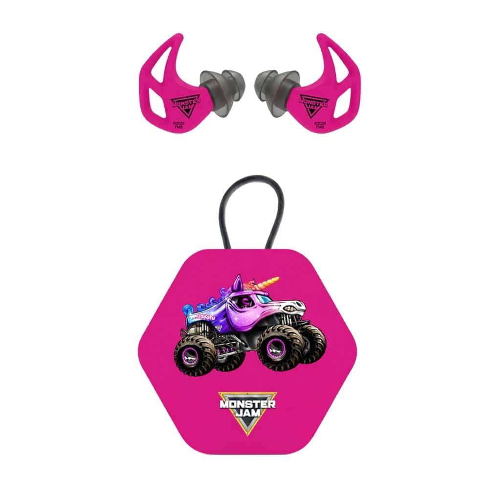 Axil Monster Jam X20 Ear Plugs 17dB or 19dB Sparkle Smash Pink
