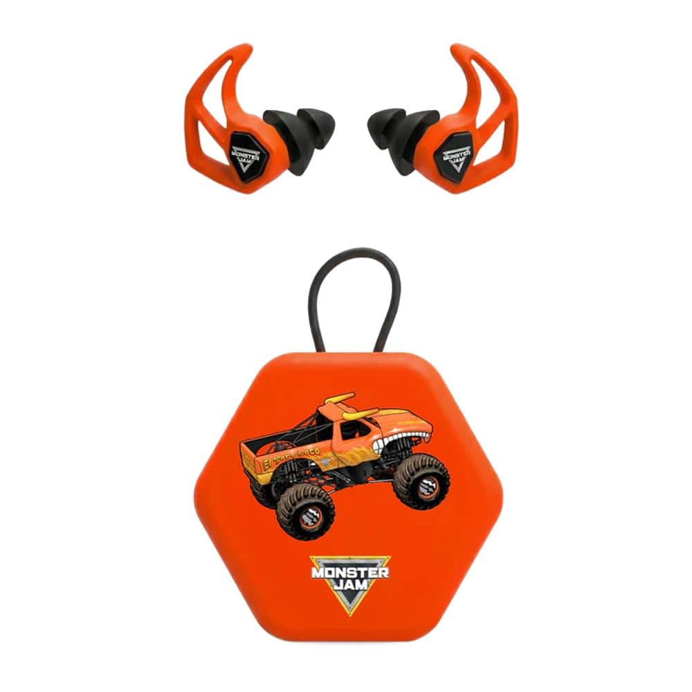 Axil Monster Jam X30i Ear Plugs 15dB or 19dB El Toro Loco Orange