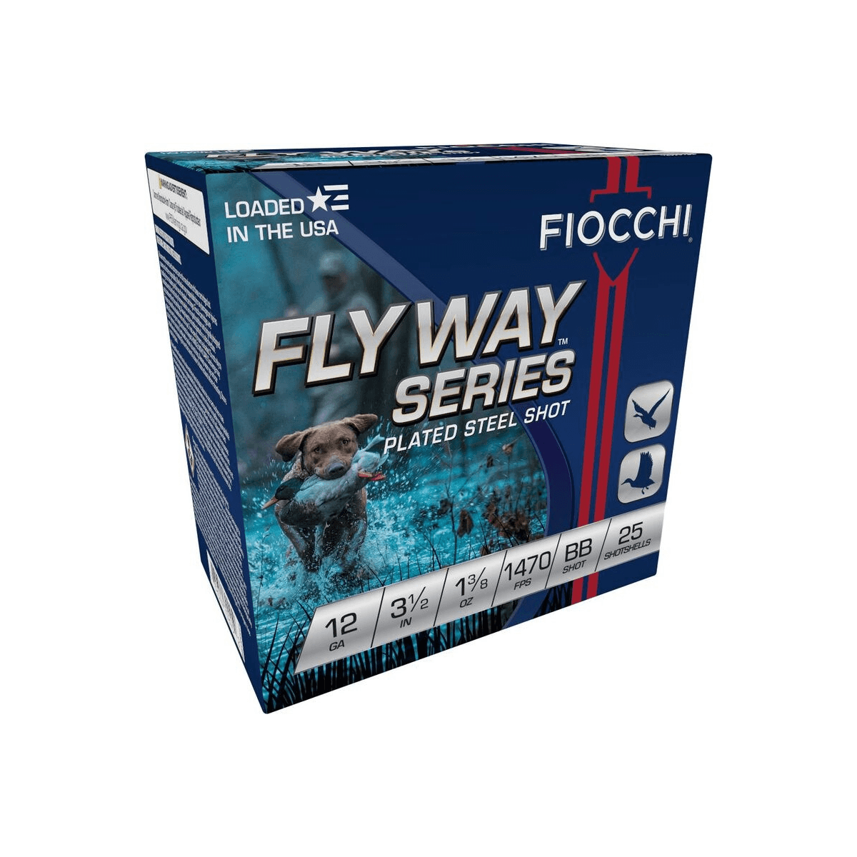 FIOCCHI Flyway Series Shotshells 12GA 3" 1-1/8oz 1500 fps #BB 25/ct