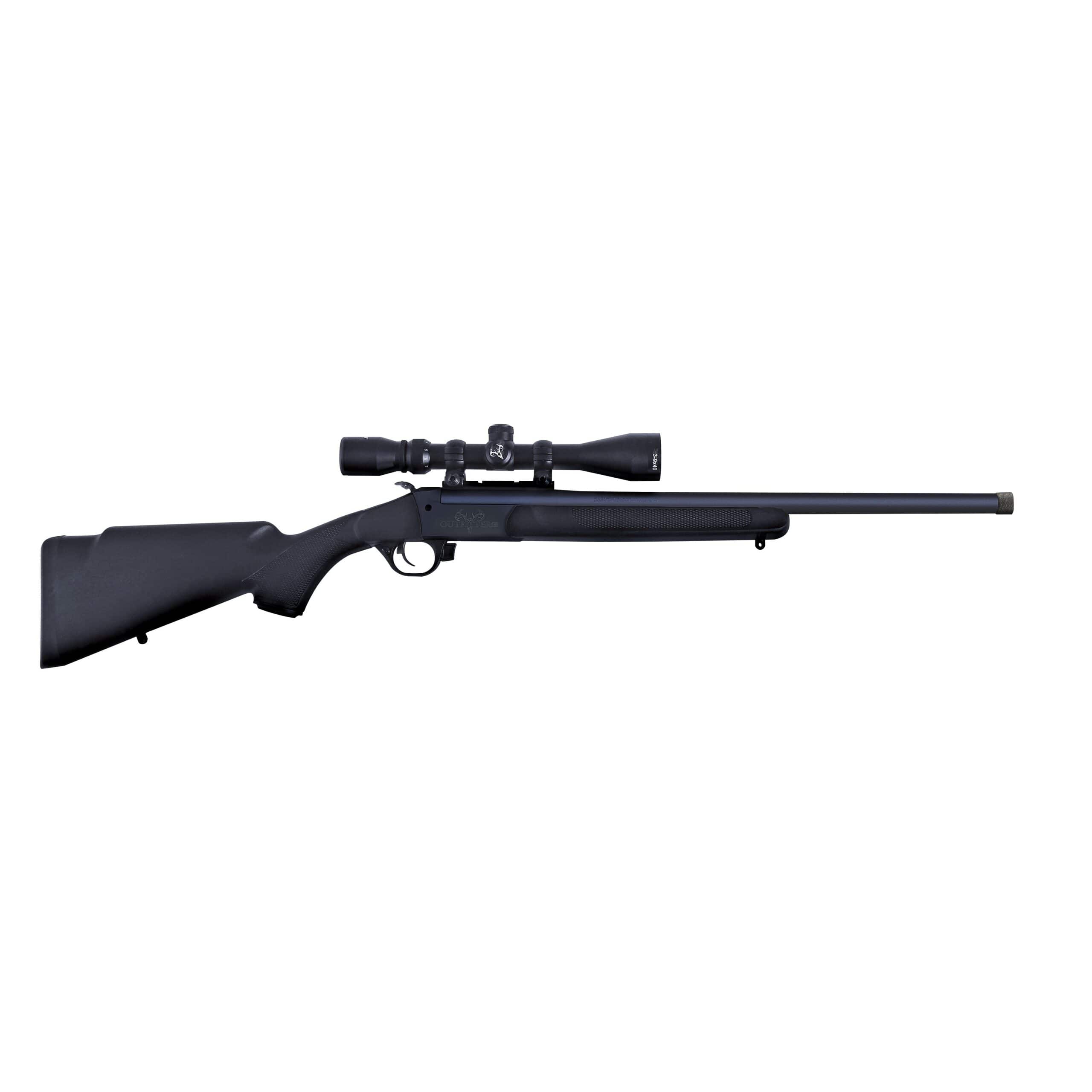 Traditions Outfitter G3 Rifle 400 Legend Single Shot 22" Barrel Synthetic Black Stock Elite XT Trigger 9x40 Duplex Scope
