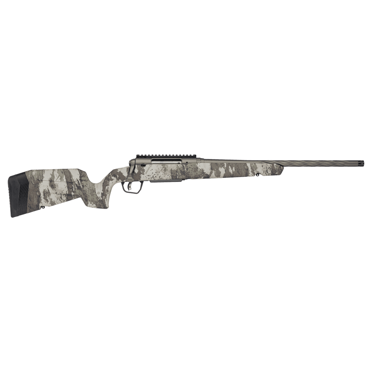 SAVAGE AXIS 2 PRO WOODLAND 6mm Creedmoor 4Rd Magazine (1) 20'' Threaded Spiral Fluted Barrel