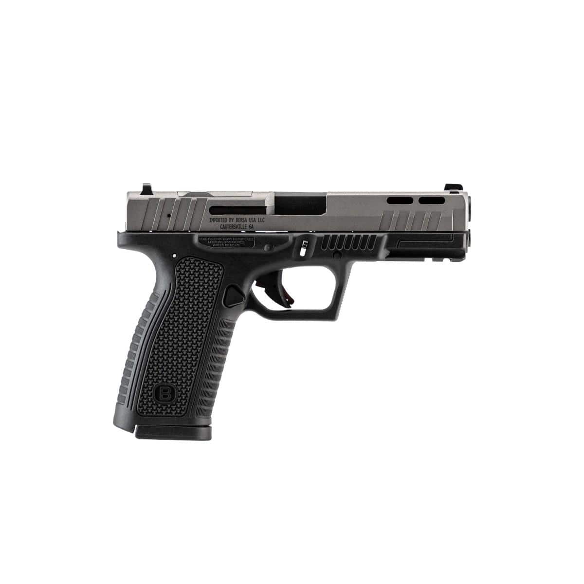 Bersa BP9FS 9MM 17Rd Magazine (2) 4.25" Barrel Matte Black Optics Ready
