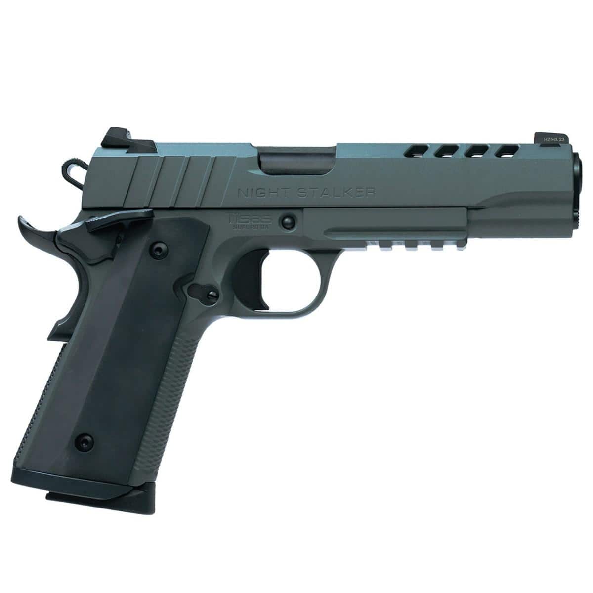 Tisas 1911 Night Stalker 10MM 8 Rd Magazine (2) 5'' Barrel Cerakote Grey