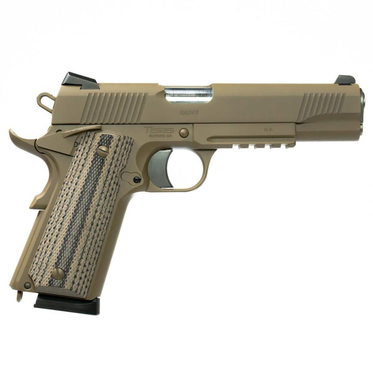 Tisas 1911 DUTY B9RDG RAIDER 9MM 9rd Magazine (2) 5" Barrel FDE Cerakote