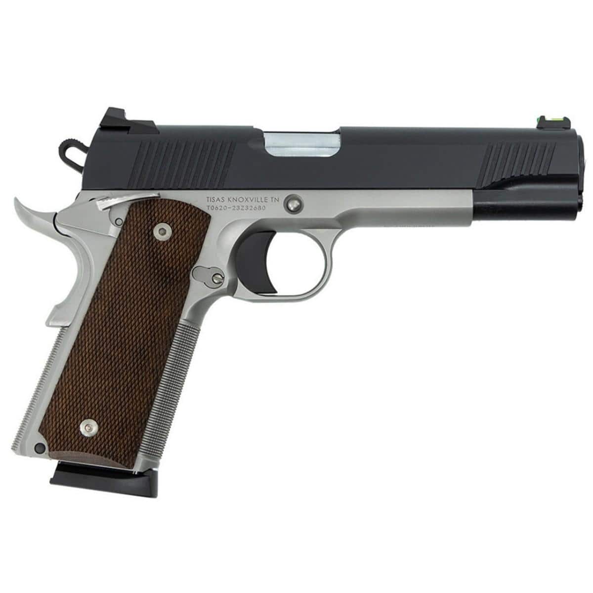Tisas 1911 Duty Enhanced Two-Tone 45ACP 8Rd Magazine (2) 5" Barrel SS Frame