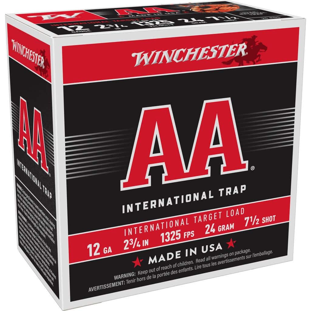 Winchester AA International Target Shotshells 12ga 2-3/4" 7/8oz 1325 fps #7.5 25/ct