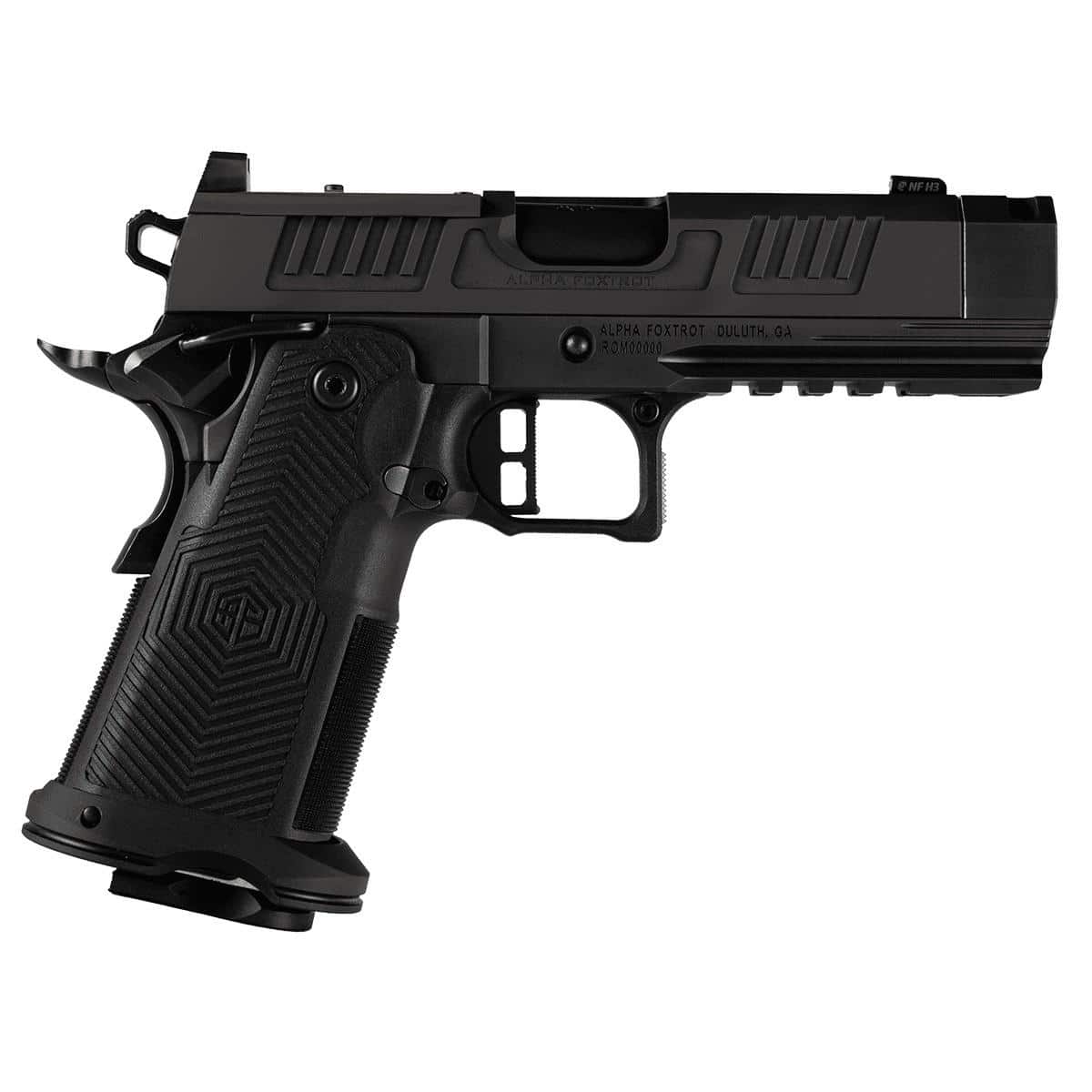 Alpha Foxtrot AF1911-ROMULUS 9mm 17 & 20 Round Magazines (1 Each) DLC 4.25" Compensator RMSC Optic Cut