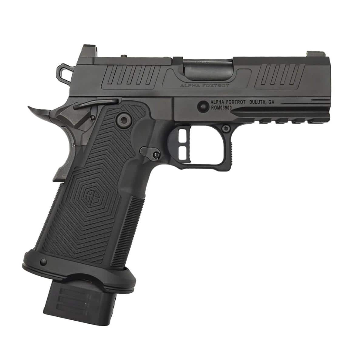 AF1911-ROMULUS 9MM 17 & 20 Rnd Magazines (1 Each) 3.5" BULL Barrel DLC Black MOS Optic Cut