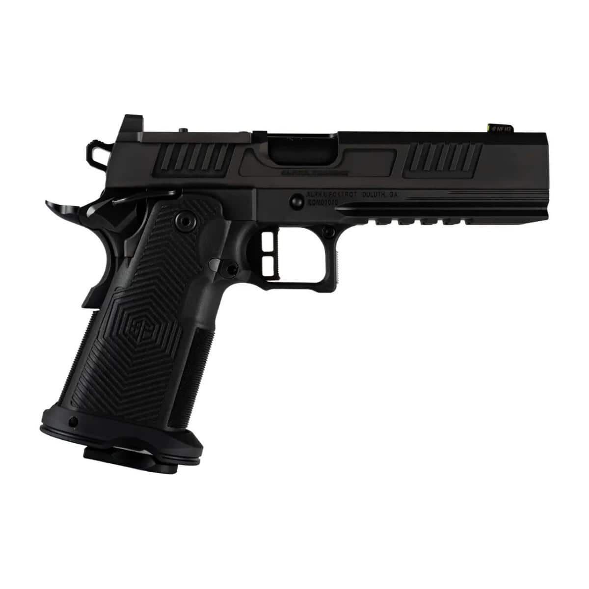 AF1911-ROMULUS 9MM 20 & 17 Rd Magazine (1 Each) 5" Bull Ramped Ported Barrel DLC Black MOS Optic Cut