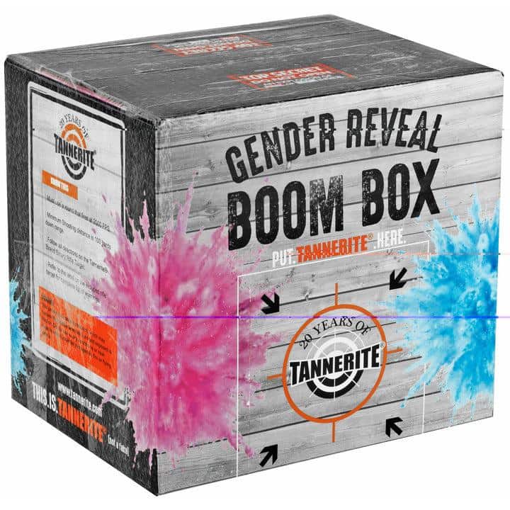 Tannerite Blue Gender Reveal Boom Box Exploding Target Kit ? 1 lb Rifle
