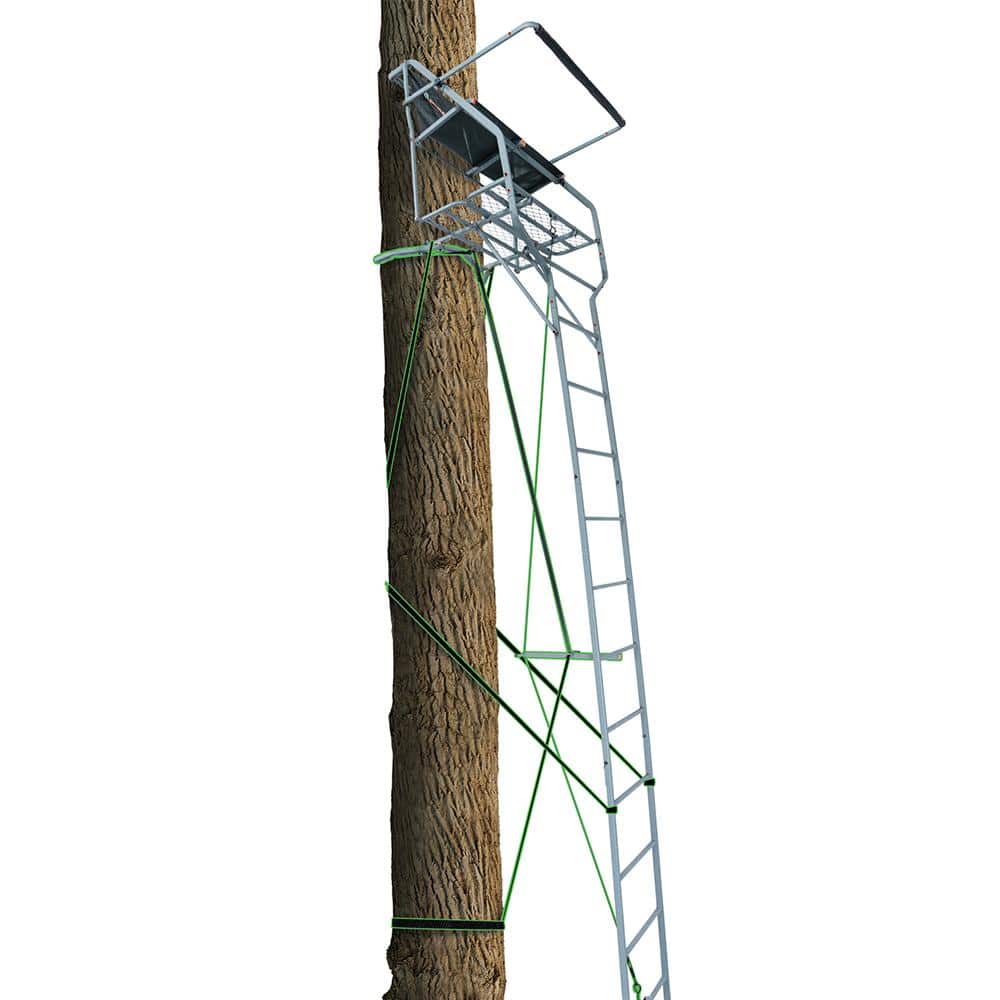 Ol'Man Marksman 2-Person Jaw & Truss Ladder Stand 18 ft