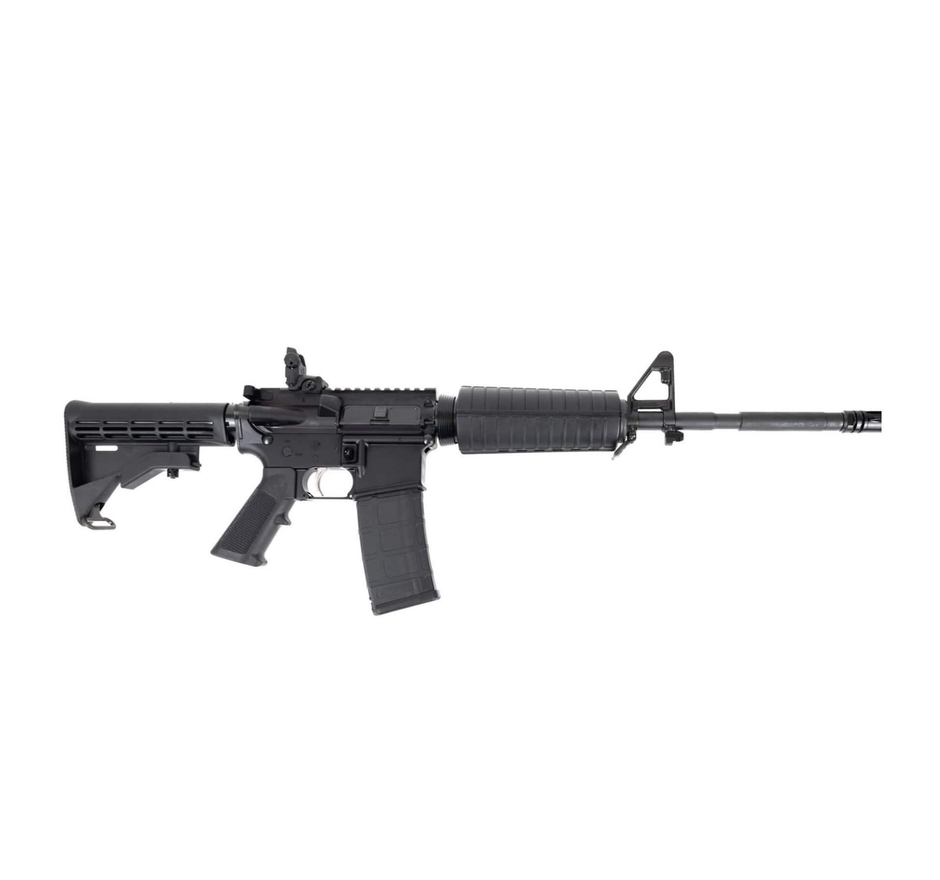 DPMS DPM4-FSB M4 AR-15 Rifle 5.56mm 30rd(1) 16" Threaded Barrel Magpul MBUS Rear Sight Black M4 Stock