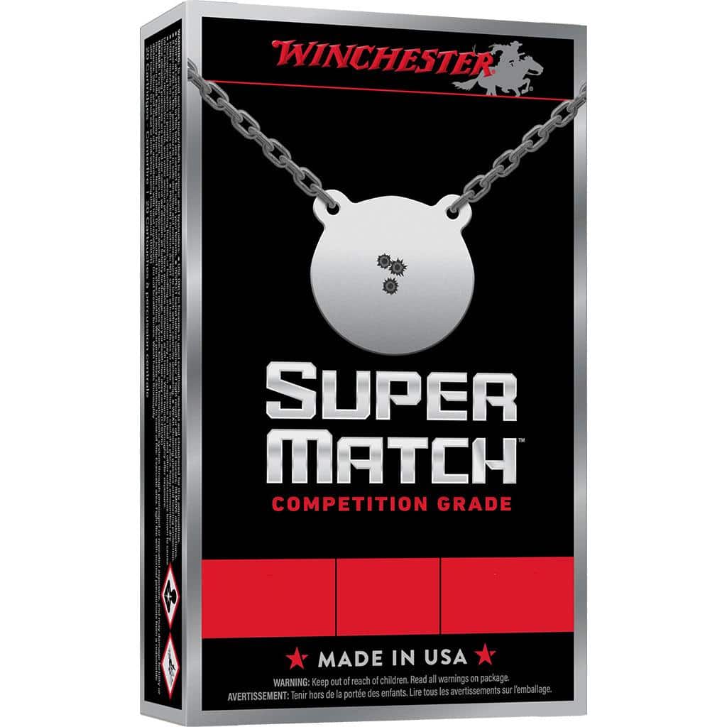 Winchester Super Match Handgun Ammunition 10mm AUTO 180gr FMJ 50/ct