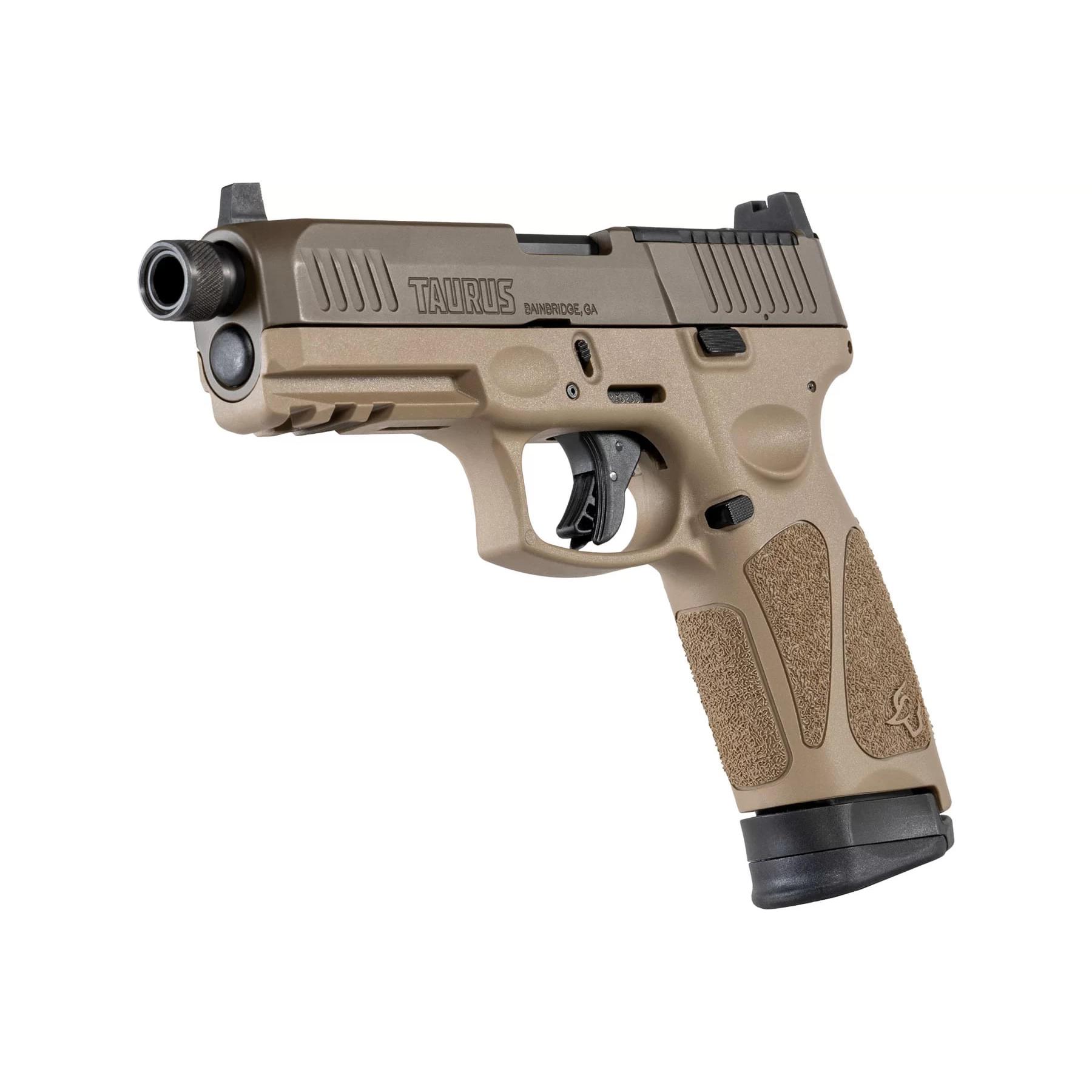 Taurus G3 TORO Tactical Handgun 9mm Luger 17rd Magazines(2) 4.5'' Barrel Tan frame/Brown Slide Picture of Taurus International Inc. G3 9MM 4.5'' TAN/ P. BRN TORO TACTICAL 2X17 RDS