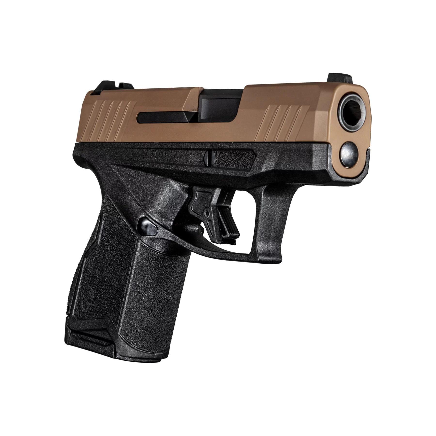 Taurus GX4 Black/Troy Coyote Brown 9mm Luger Micro-Compact 11rd 3.06" Barrel Picture of Taurus International Inc. GX4 9mm BK/Troy Coyote 3.0? 2x11