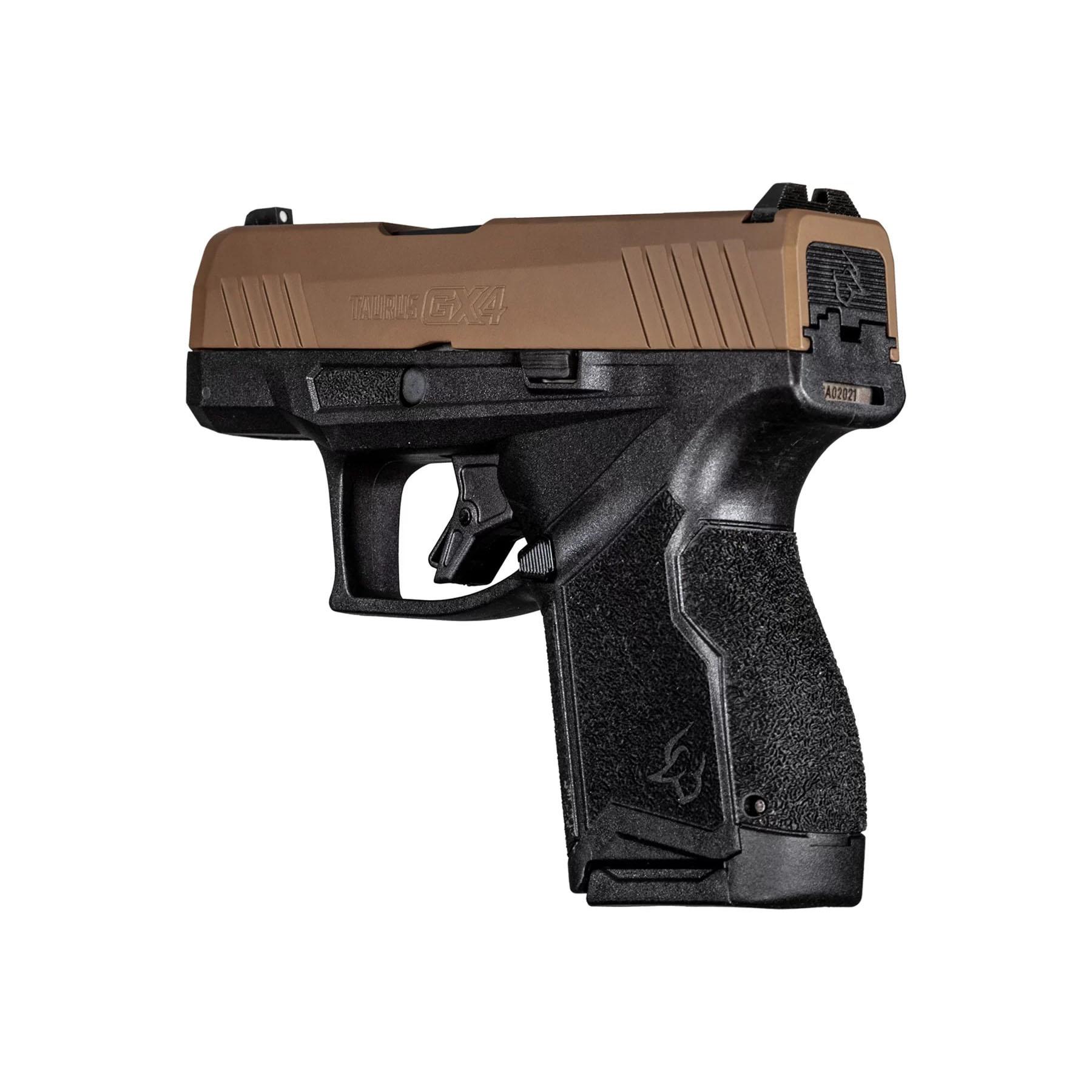 Taurus GX4 Black/Troy Coyote Brown 9mm Luger Micro-Compact 11rd 3.06" Barrel Picture of Taurus International Inc. GX4 9mm BK/Troy Coyote 3.0? 2x11