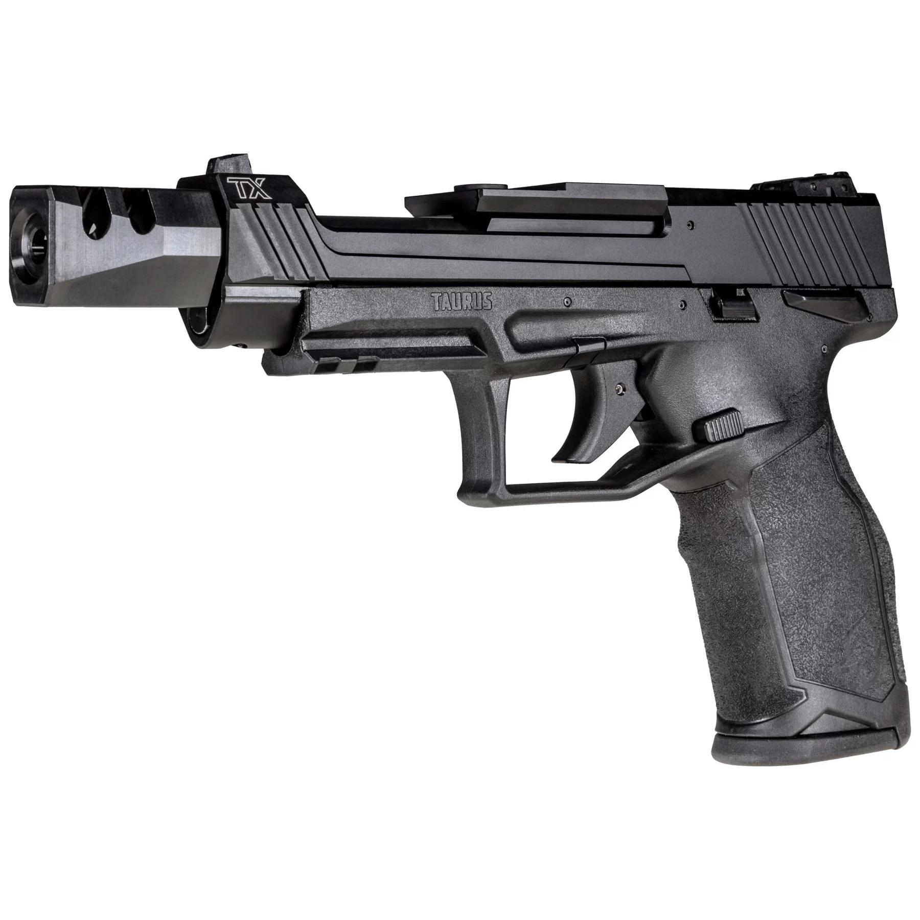 Taurus TX22 Competition SCR Handgun  .22 LR 16rd Magazines (3) 5.4" Barrel  Optic Ready Black Picture of Taurus International Inc. TaurusTX 22 Steel Chal R 22 LR 5.4" BK/BK 3x16
