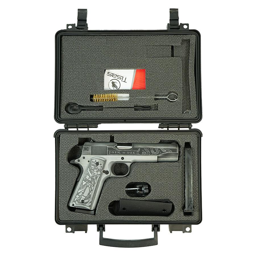 SDS Imports Tisas "Liberty or Death" 1911 A1 Service 45 Handgun .45 ACP 8rd Magazine 5" Barrel Picture of SDS Arms 1911A1 Service 45 45ACP Full Size Features Rail-Liberty or Death