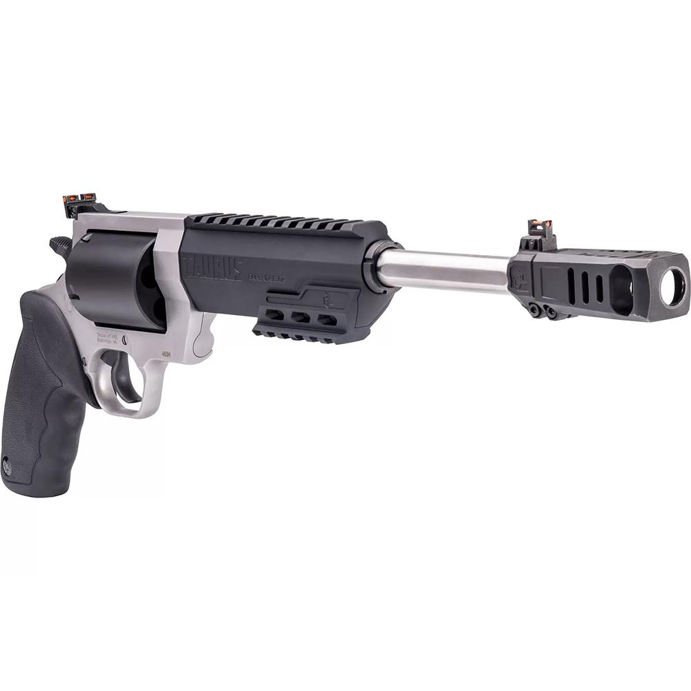 Taurus Raging Hunter 460 S&W Magnum Two Tone 5 Round Capacity 10.5" Barrel Black Grip Picture of Taurus International Inc. RAGING HUNTER 460 S&W MAG 10.5" 5RDS TWO TONE