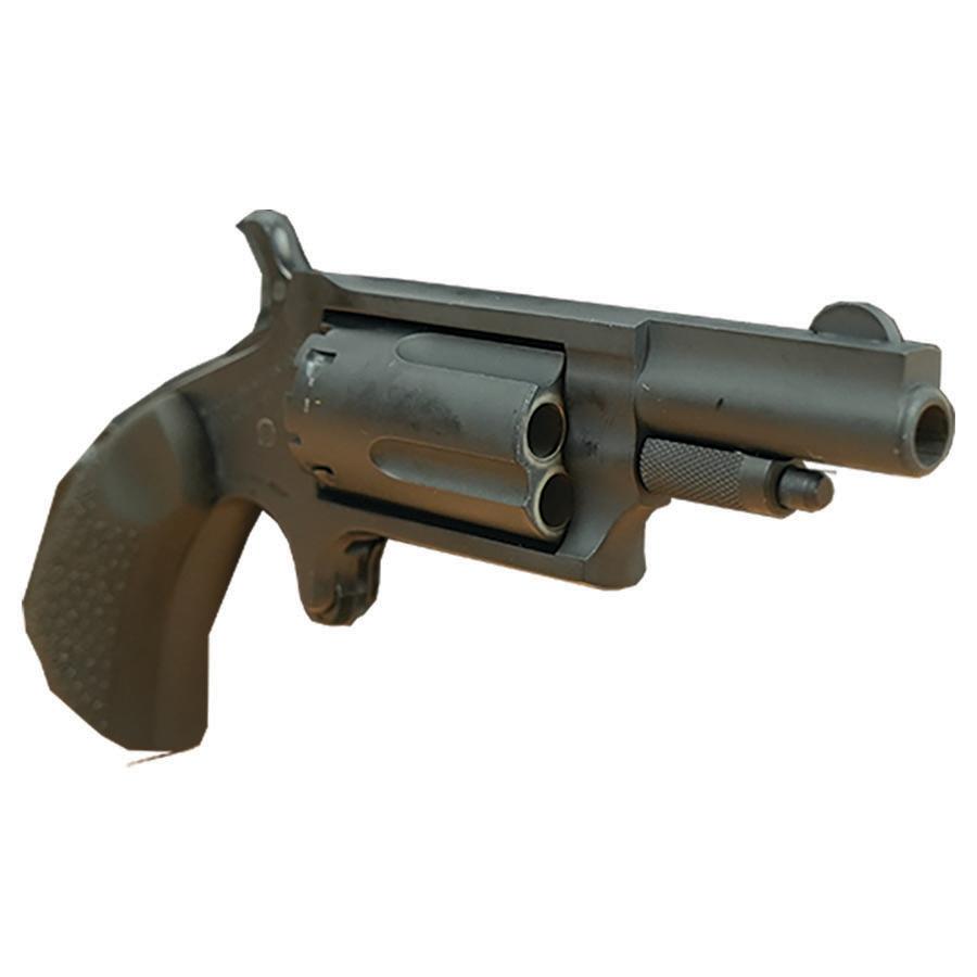 NAA 22M Mini Revolver Handgun .22 Magnum 5rd Capacity 1.625" Barrel Grey Cerakote with Cobblestone Grips Picture of North American Arms .22 MAG Stealth Grey Cerakote Cobblestone Grips