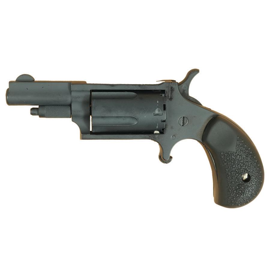 NAA 22M Mini Revolver Handgun .22 Magnum 5rd Capacity 1.625" Barrel Grey Cerakote with Cobblestone Grips Picture of North American Arms .22 MAG Stealth Grey Cerakote Cobblestone Grips