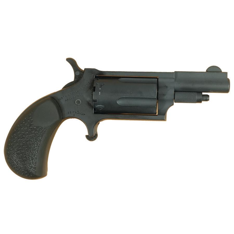 NAA 22M Mini Revolver Handgun .22 Magnum 5rd Capacity 1.625" Barrel Grey Cerakote with Cobblestone Grips Picture of North American Arms .22 MAG Stealth Grey Cerakote Cobblestone Grips