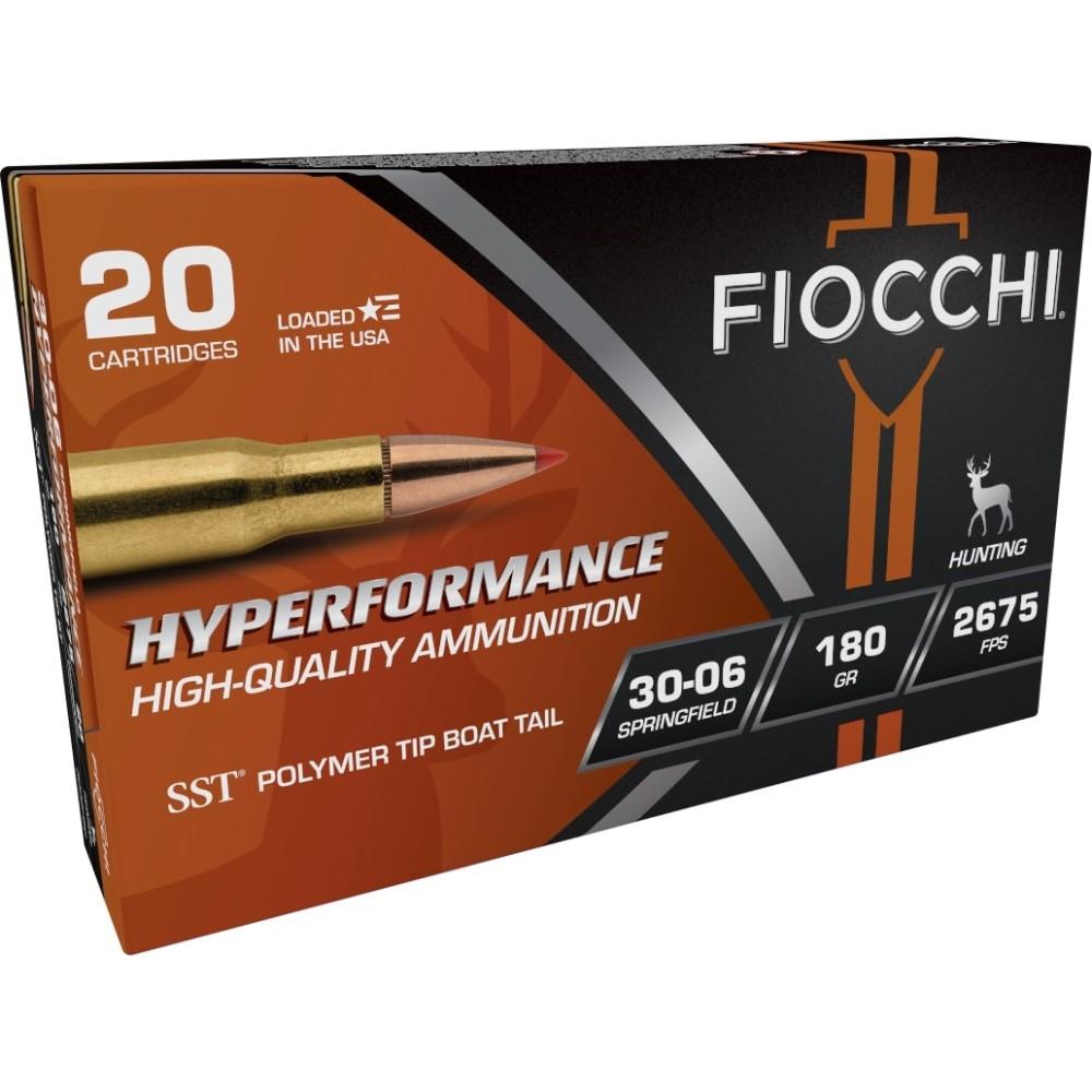 Fiocchi Hyperformance Hunt Rifle Ammunition .30-06 Sprg 180 gr SST 2675 fps 20/ct Picture of Fiocchi Ammunition FIOCCHI 30-06 Springfield 180gr SST 2675 FPS 20 RD