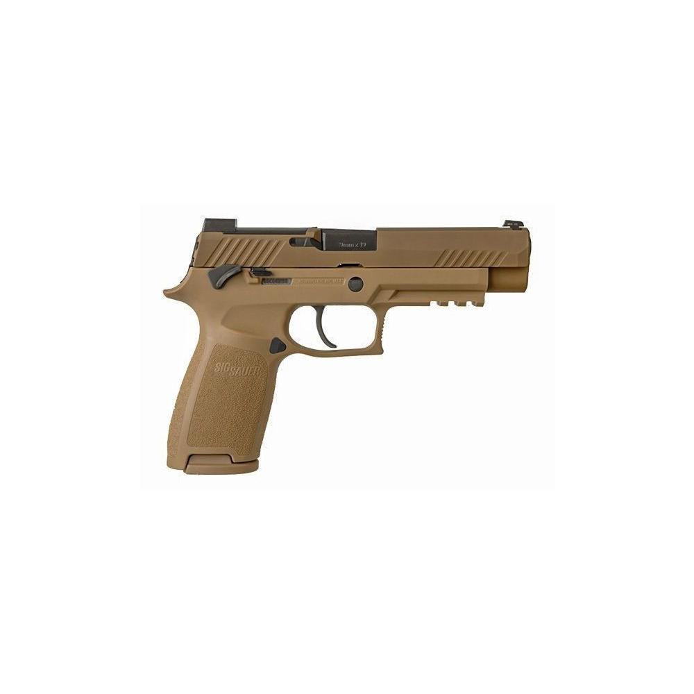 Sig Sauer P320-M17 Handgun 9mm Luger 10rd Magazine 4.7" Barrel Coyote Tan MA Compliant Picture of Sig Sauer SIG P320 9MM 4.7IN M17 COYOTE (3) 10RD MAGS MANUAL MA COMP