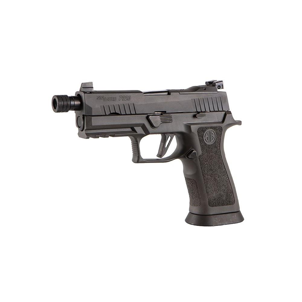 Sig Sauer P320 XCarry Legion Handgun 9mm Luger 17rd Magazine 4.6" Barrel Black Picture of Sig Sauer P320 XCarry Legion 9mm 4.6in TXG frame Adj Sights 3-17rnd