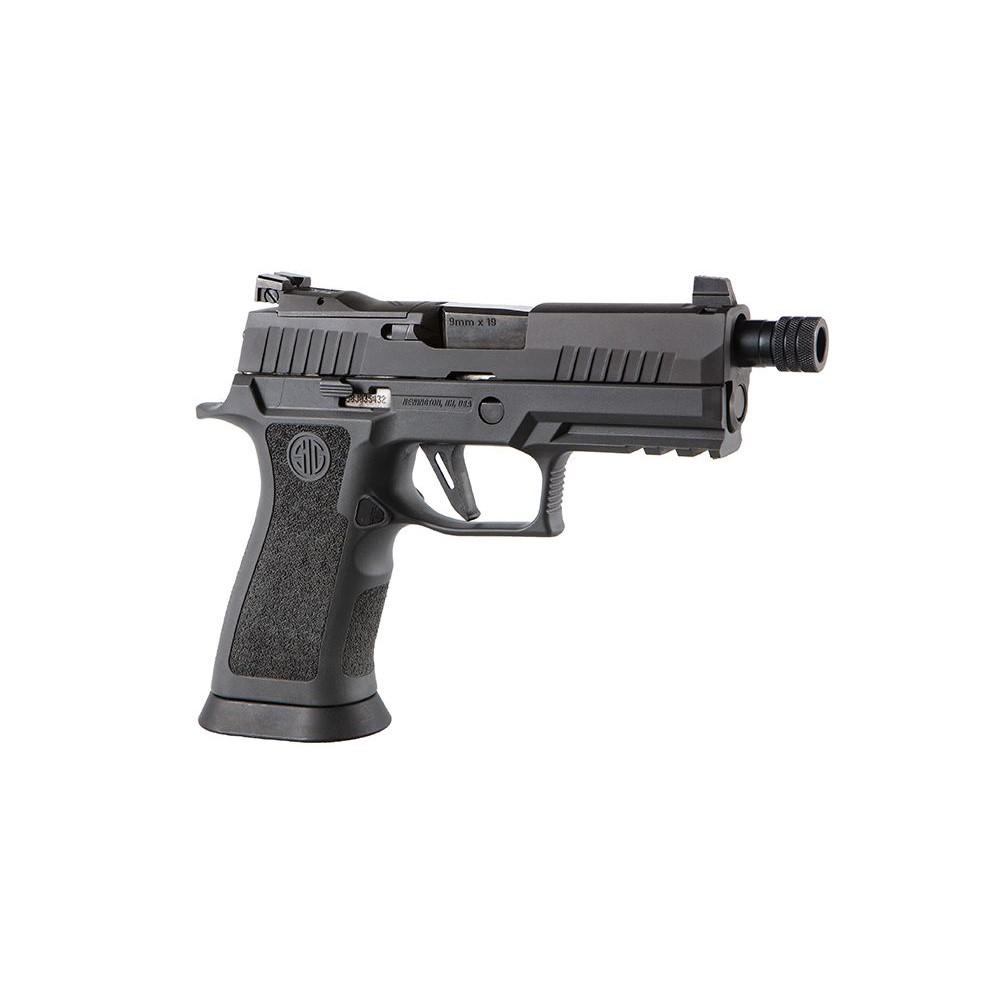Sig Sauer P320 XCarry Legion Handgun 9mm Luger 17rd Magazine 4.6" Barrel Black Picture of Sig Sauer P320 XCarry Legion 9mm 4.6in TXG frame Adj Sights 3-17rnd