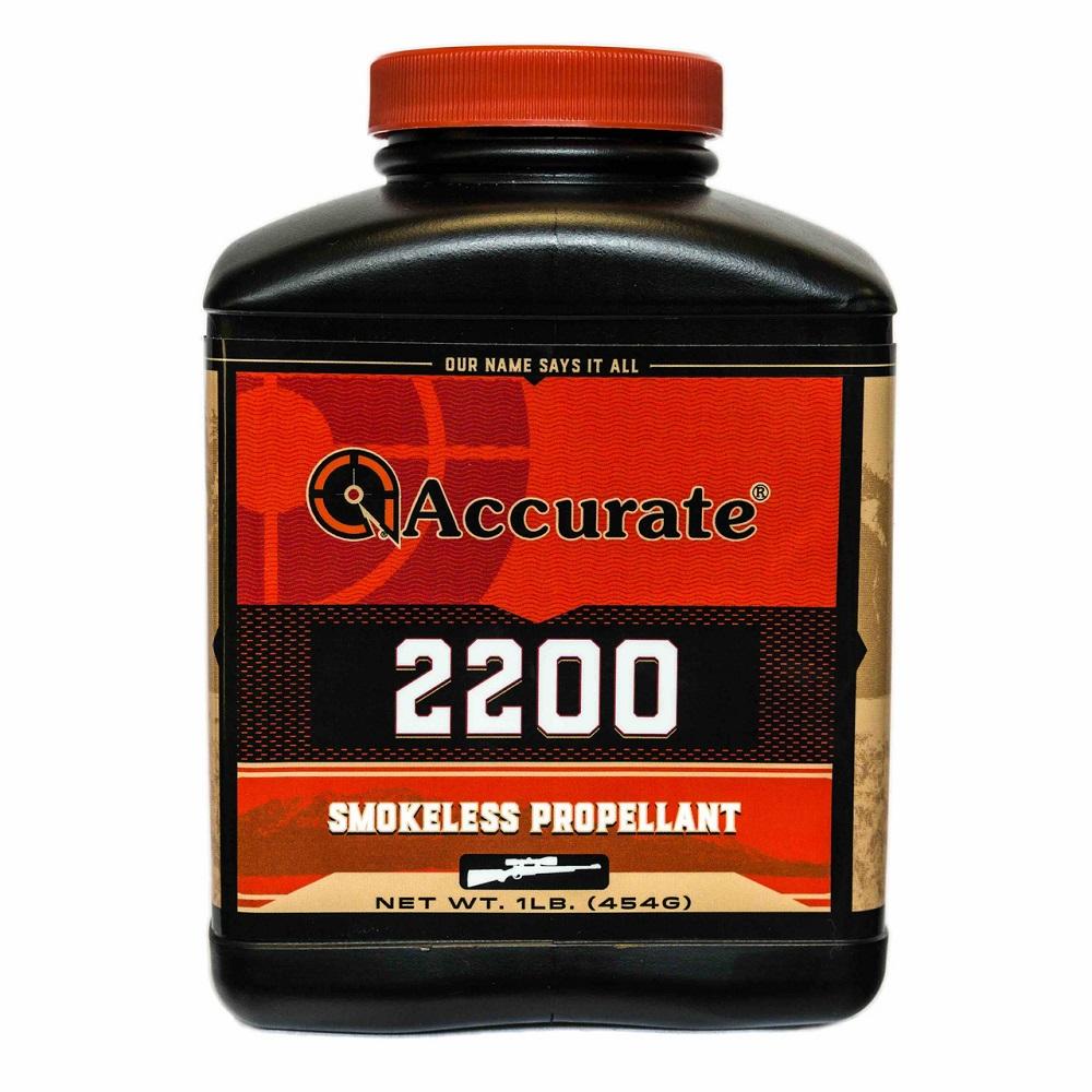 Accurate 2200 Rifle Powder 1 lbs Picture of Accurate Powders ACCURATE POWDER #2200 1LB (0568)