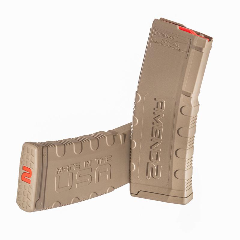 Amend2 AR-15 Polymer Magazine MOD-2 Model 223/556 - 30/rd FDE Picture of C&E Innovations DBA Amend2 AMEND2 AR-15 30 ROUND FDE MAGAZINE MOD-2 MODEL