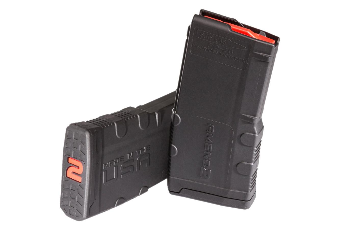 Amend2 AR15/M4 Mod.2 Rifle Magazine 5.56mm/223 Rem 20/rd Picture of C&E Innovations DBA Amend2 AMEND2 AR-15 20 RD BLACK MAGAZINE MOD-2 MODEL