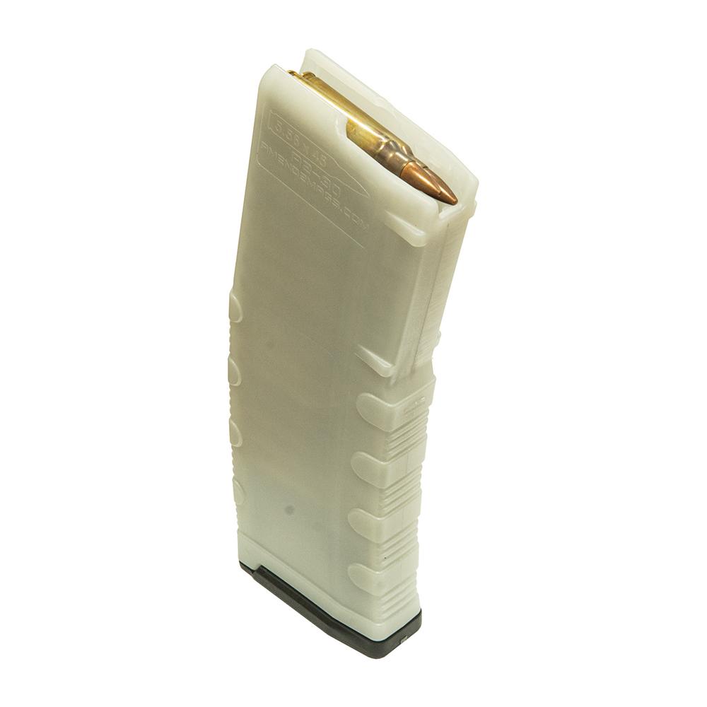 Amend2 AR-15 Mod-C Rifle Magazine Glow in the Dark 5.56x45/.223 Rem 30/rd Picture of C&E Innovations DBA Amend2 Amend2 AR-15 5.56x45/.223 Rem Mod C Translucent Glow-In-The-Dark 30 RND MAG