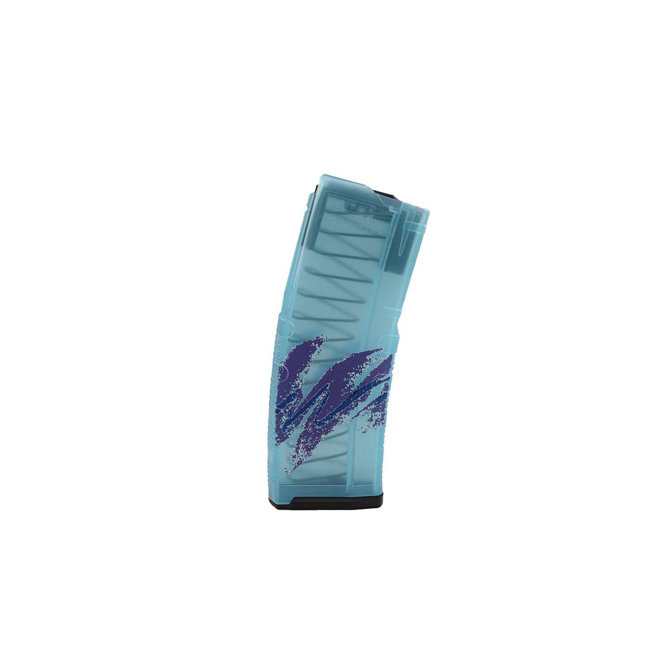 Amend2 AR-15 Mod C Teal Printed Jazz Rifle Magazine 5.56mm/.223 Rem 30/rd Picture of C&E Innovations DBA Amend2 Amend2 AR-15 5.56x45/223 Rem Mod C Teal Printed Jazz 30 Rnd Mag