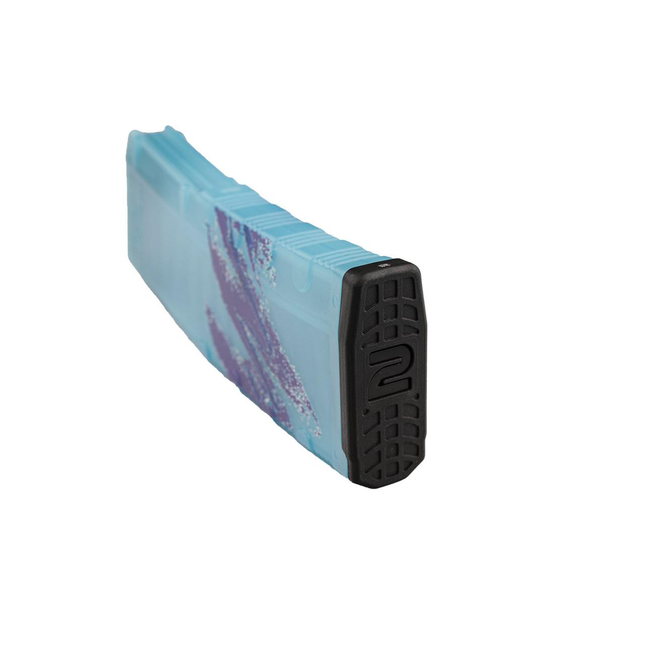 Amend2 AR-15 Mod C Teal Printed Jazz Rifle Magazine 5.56mm/.223 Rem 30/rd Picture of C&E Innovations DBA Amend2 Amend2 AR-15 5.56x45/223 Rem Mod C Teal Printed Jazz 30 Rnd Mag
