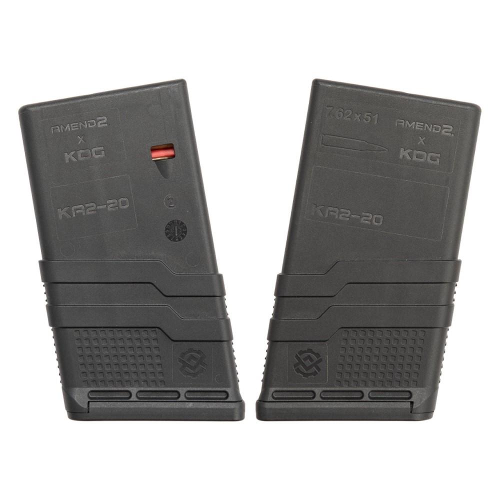 Amend2 Kinetic Development Group Mod-3 Scar 17 Rifle Magazine Black 7.62x51 20/rd Picture of C&E Innovations DBA Amend2 Amend2/Kinetic Develop Group SCAR 17/17S/20/20S 7.62x51 20-Round Black Mag