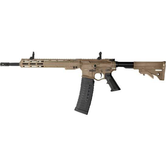 ATI ALPHA MAXX RIA FDE Rifle 5.56mm 60rd Magazine 16'' Barrel 13'' MLOK Handguard Picture of American Tactical Inc-ATI ATI ALPHA MAXX RIA IN FDE 5.56X45MM 16'' BBL ; POLY 13''MLOK 60RD MAG