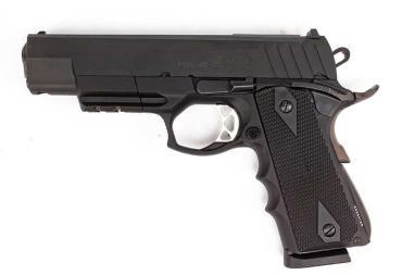 ATI FXH-45 Moxie 1911 Handgun .45 ACP 8rd Magazine 5" Barrel Black Picture of American Tactical Inc-ATI ATI HGA FXH-45 45ACP 5" BBL 8RD PLY FRM 4140 - Moxie Version