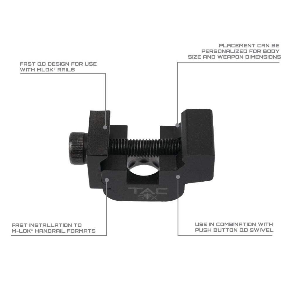 Allen Tac Six Citadel QD Picatinny Rail Weapon Mount Black Picture of The Allen Company Inc. Tac Six Citadel Qd Picatinny Rail Mount