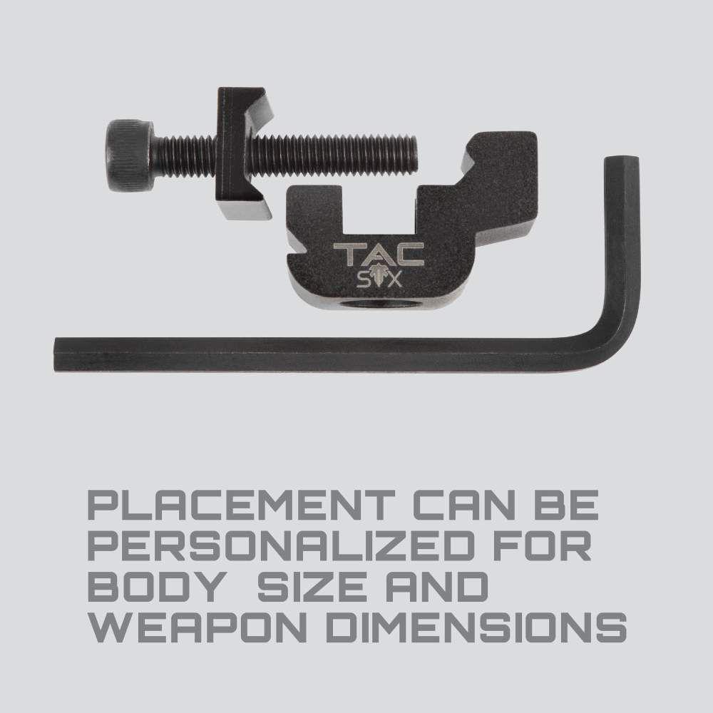 Allen Tac Six Citadel QD Picatinny Rail Weapon Mount Black Picture of The Allen Company Inc. Tac Six Citadel Qd Picatinny Rail Mount