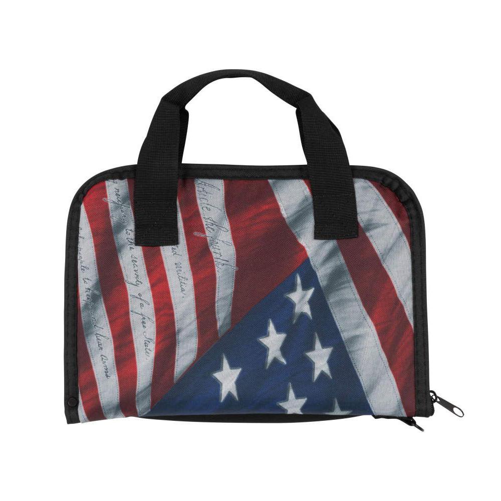 Allen Victory Series Double Tactical Soft Handgun Case 9" Flag Black Picture of The Allen Company Inc. ALLEN Victory Series Tactical Double Pistol Case Black