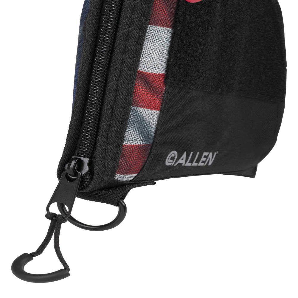 Allen Victory Series Soft Handgun Case 9" Flag Black Picture of The Allen Company Inc. ALLEN Victory Series 9 inch Tactical Sidearm Case Black